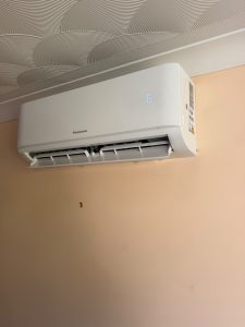 Wall-mounted air conditioning unit installed by Van-A-Gas Heating